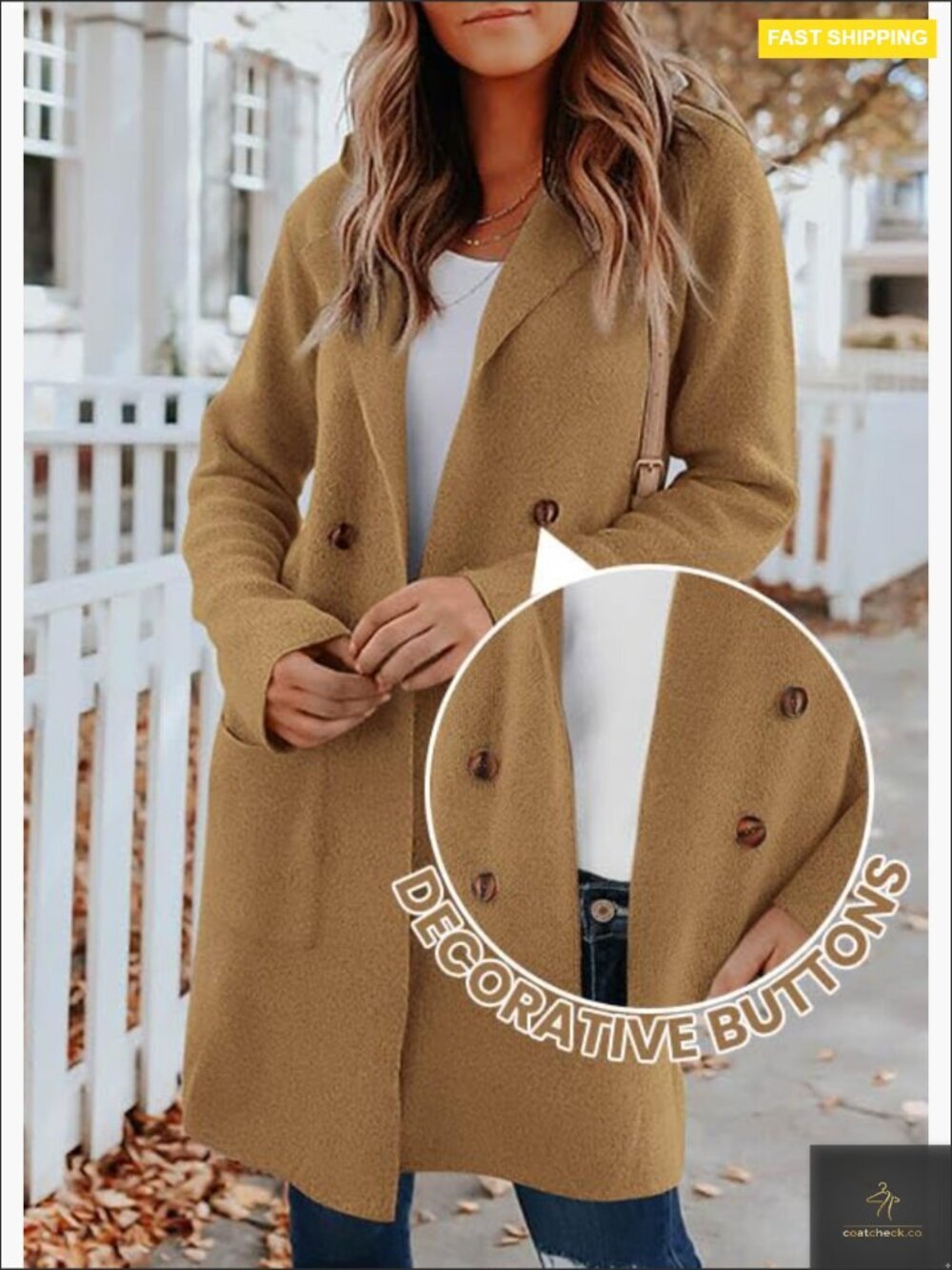 Open Front Cardigan Sweater Long Sleeve Notch Collar Knit Jacket Business - Picture 4 of 7